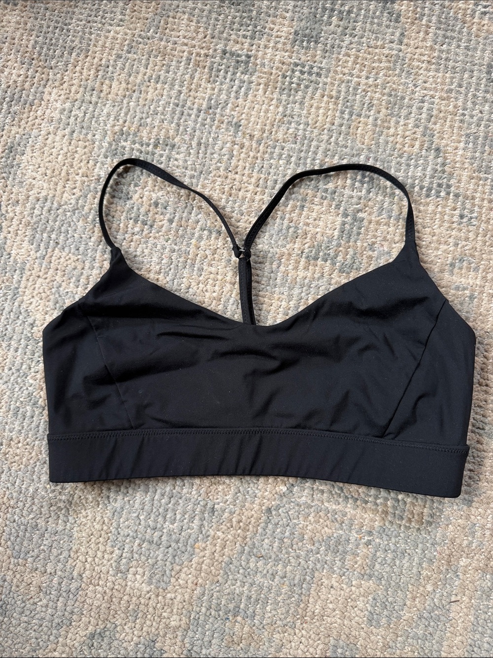 Vuori Black Strappy Sports Bralette